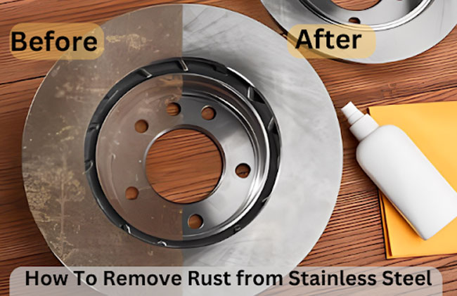 How to remove rust cheap from stainless steel